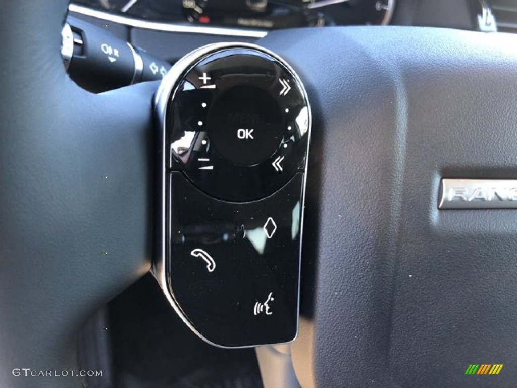 2020 Land Rover Range Rover Evoque S Ebony Steering Wheel Photo #140470603