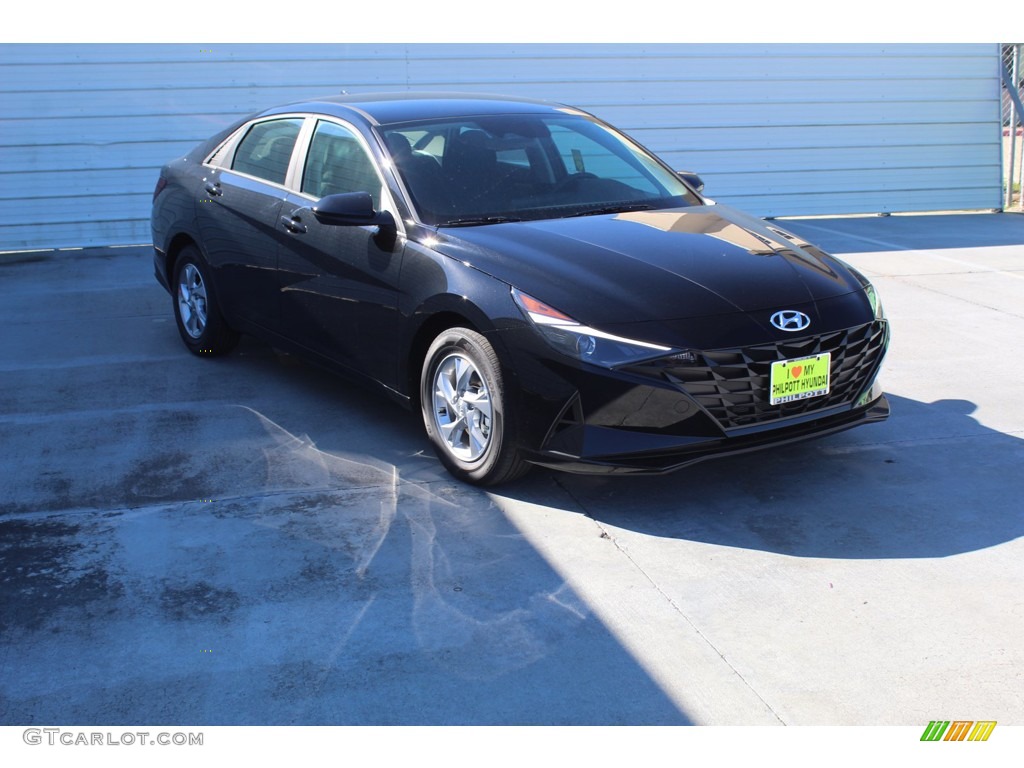 2021 Elantra SE - Phantom Black / Black photo #2