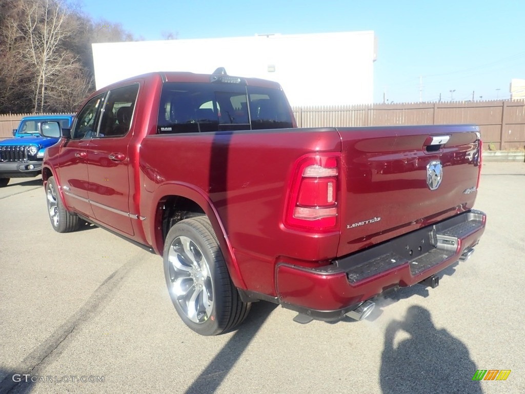 2021 1500 Limited Crew Cab 4x4 - Delmonico Red Pearl / Indigo/Frost photo #7