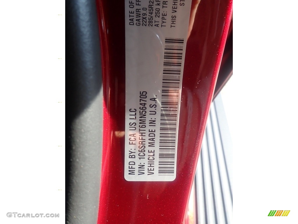 2021 1500 Limited Crew Cab 4x4 - Delmonico Red Pearl / Indigo/Frost photo #19