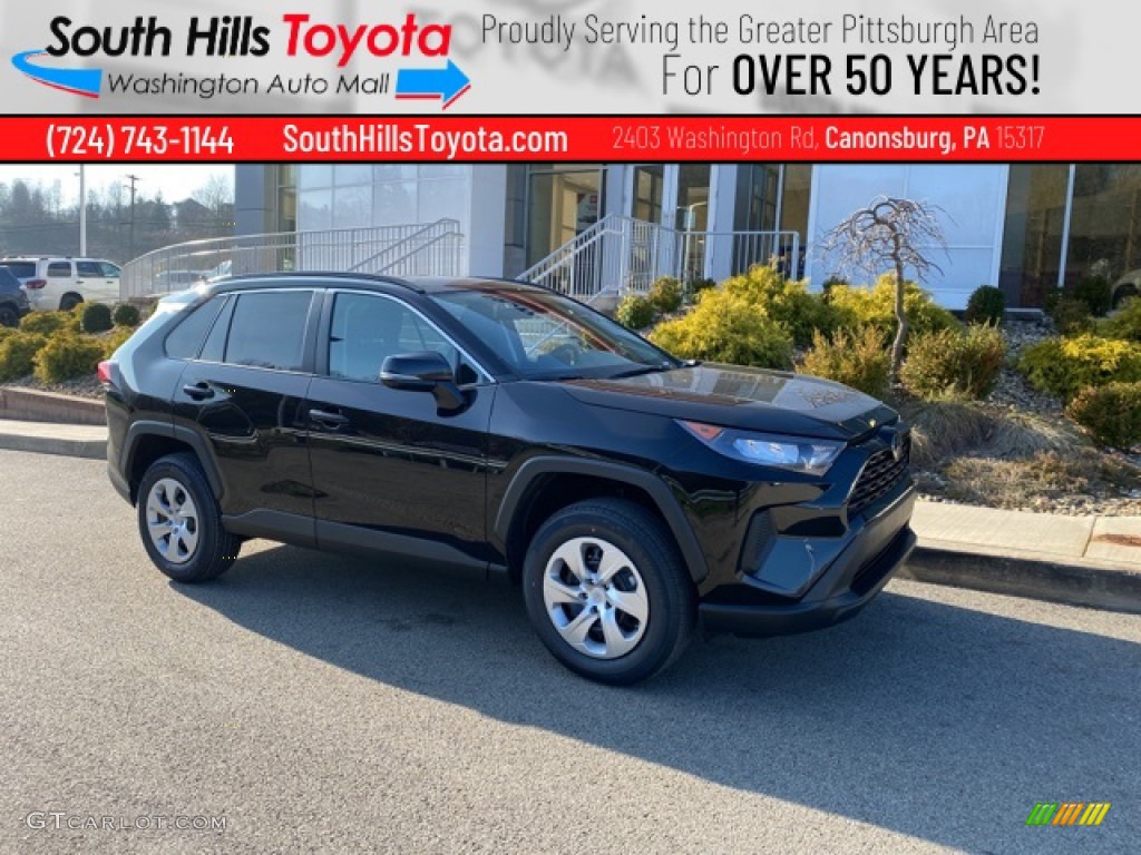 2021 RAV4 LE AWD - Midnight Black Metallic / Black photo #1