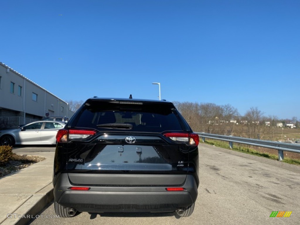 2021 RAV4 LE AWD - Midnight Black Metallic / Black photo #14