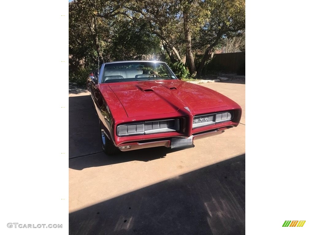 Flambeau Burgundy Metallic 1968 Pontiac GTO Convertible Exterior Photo #140474008