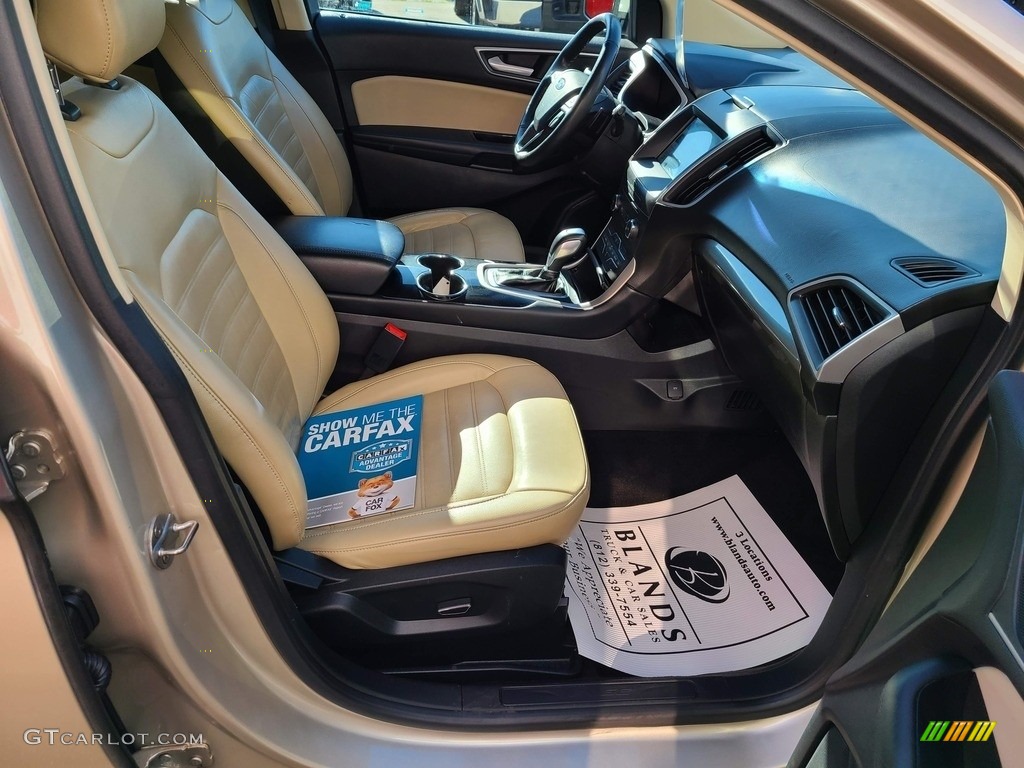 2017 Edge SEL AWD - White Gold Metallic / Dune photo #44