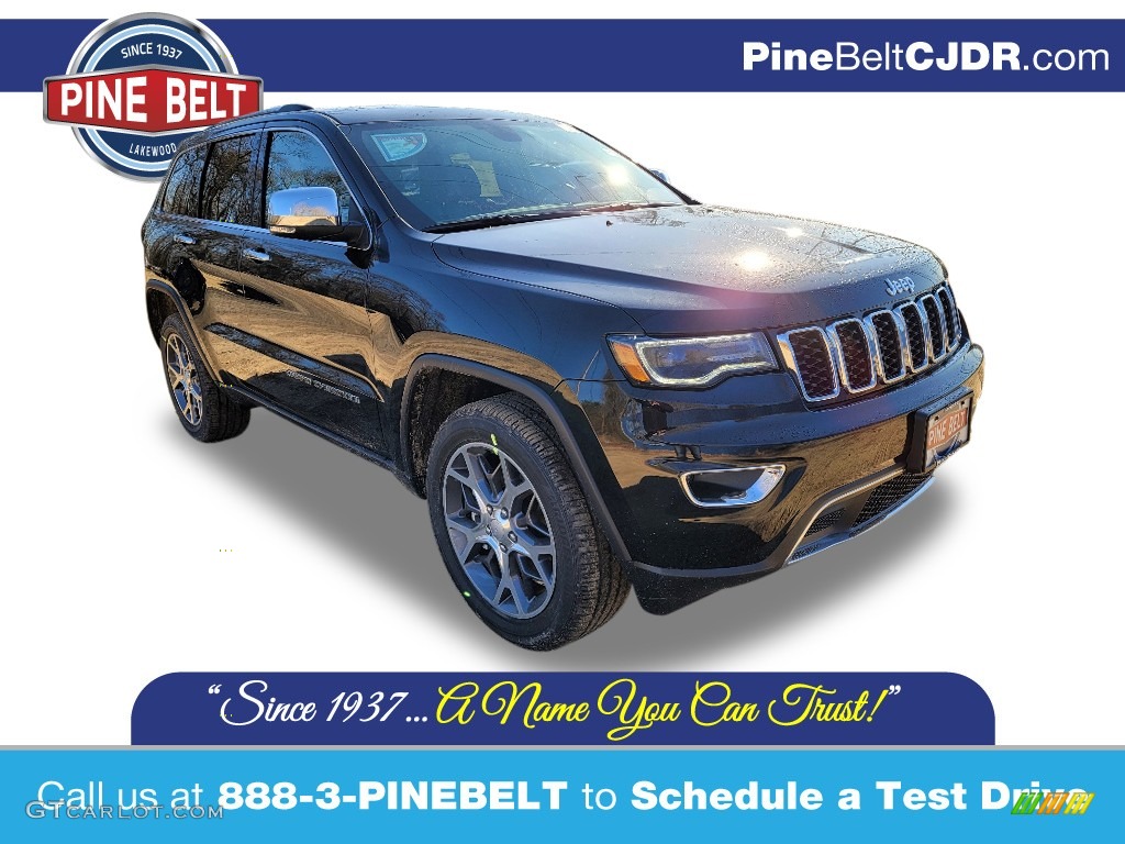 2021 Grand Cherokee Limited 4x4 - Diamond Black Crystal Pearl / Black photo #1