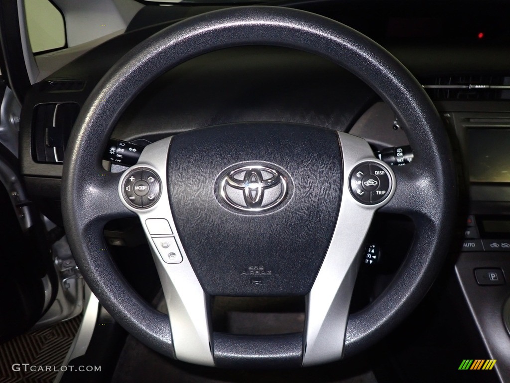 2012 Prius 3rd Gen Two Hybrid - Classic Silver Metallic / Dark Gray photo #24