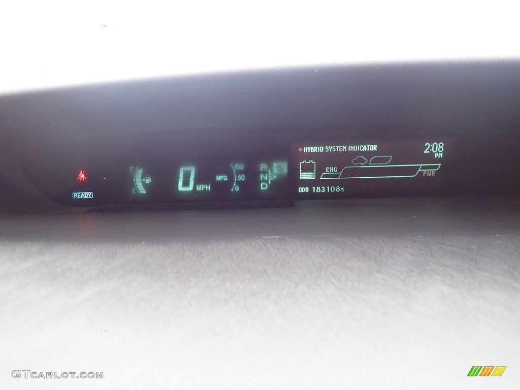 2012 Prius 3rd Gen Two Hybrid - Classic Silver Metallic / Dark Gray photo #25