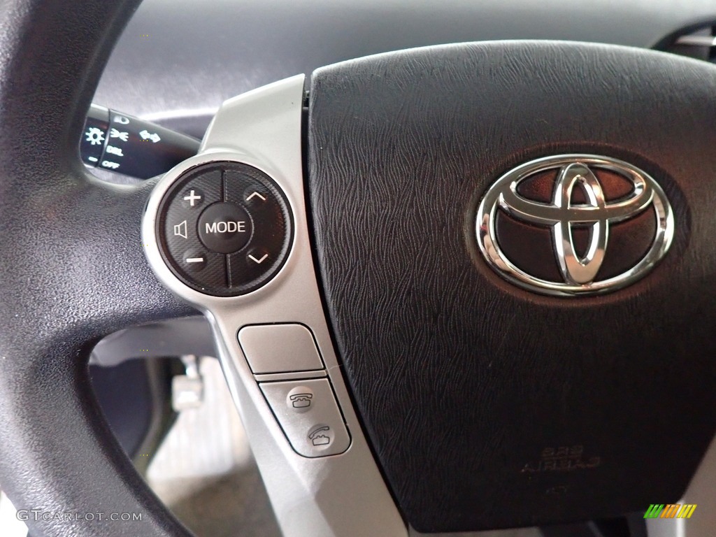 2012 Prius 3rd Gen Two Hybrid - Classic Silver Metallic / Dark Gray photo #27