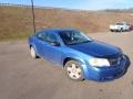 2008 Marathon Blue Pearl Dodge Avenger SE  photo #2