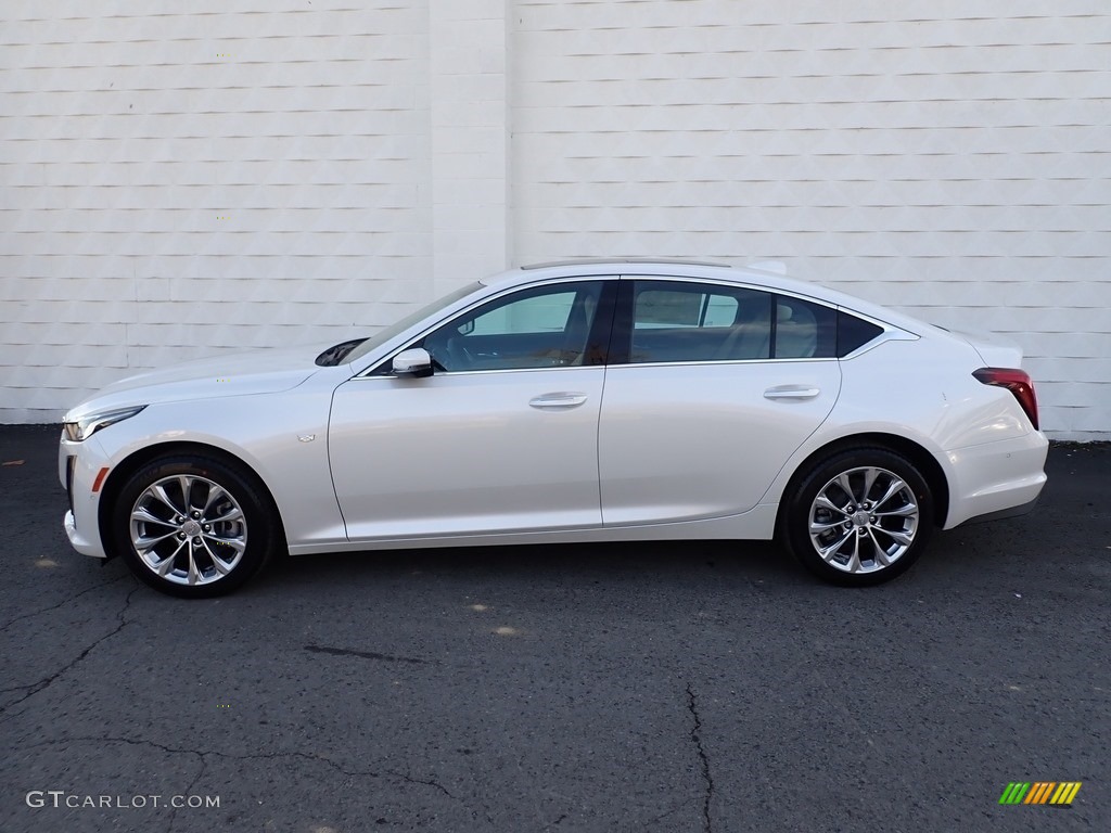 Summit White 2021 Cadillac CT5 Premium Luxury AWD Exterior Photo #140483275