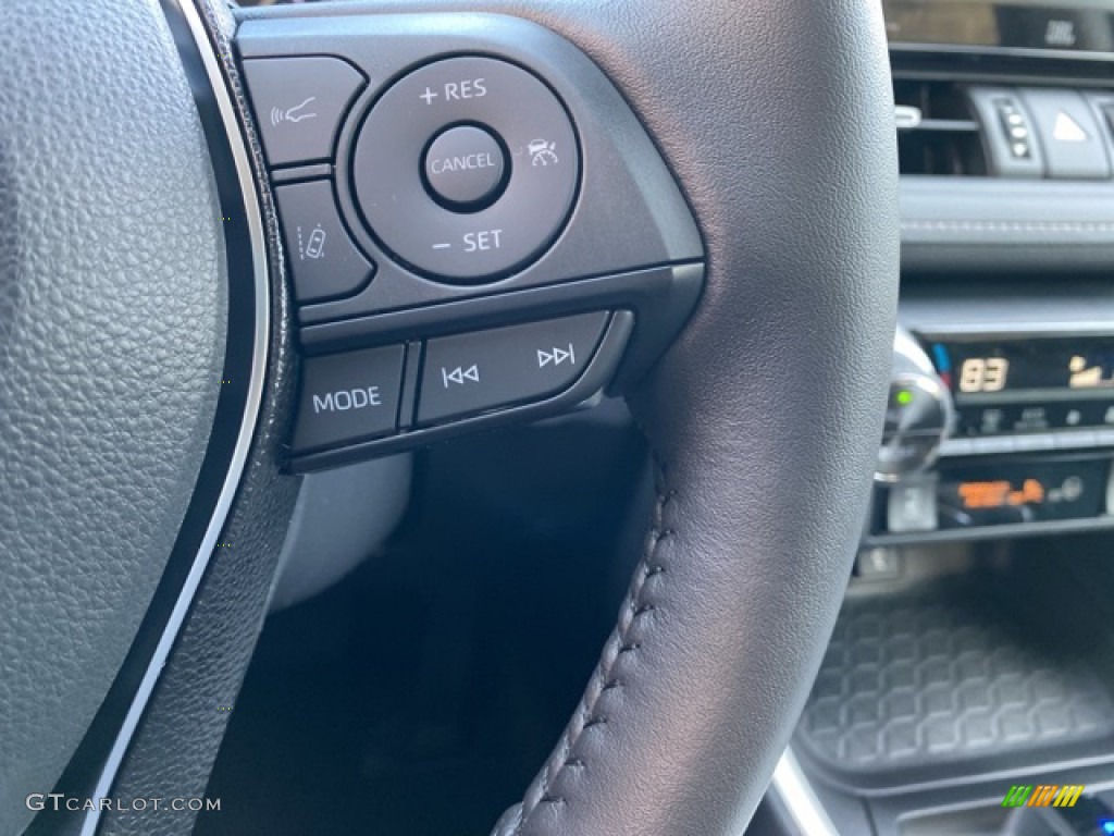 2021 Toyota RAV4 XLE Premium AWD Black Steering Wheel Photo #140484271