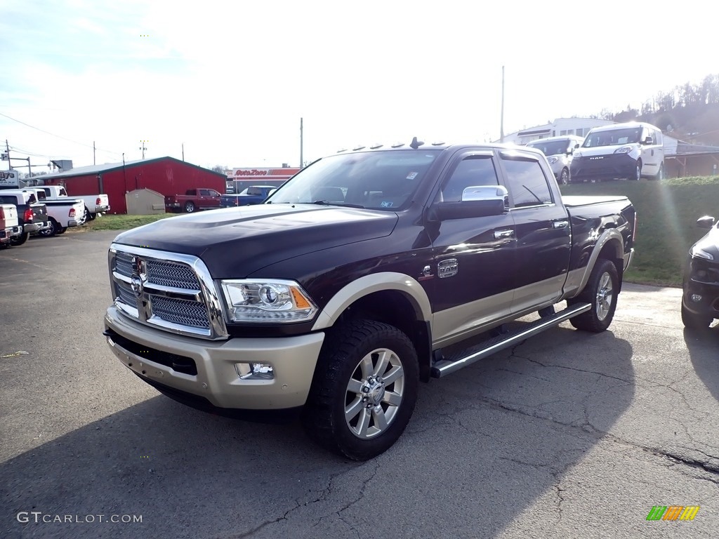 2017 2500 Laramie Longhorn Crew Cab 4x4 - Luxury Brown Pearl / Canyon Brown/Light Frost Beige photo #1