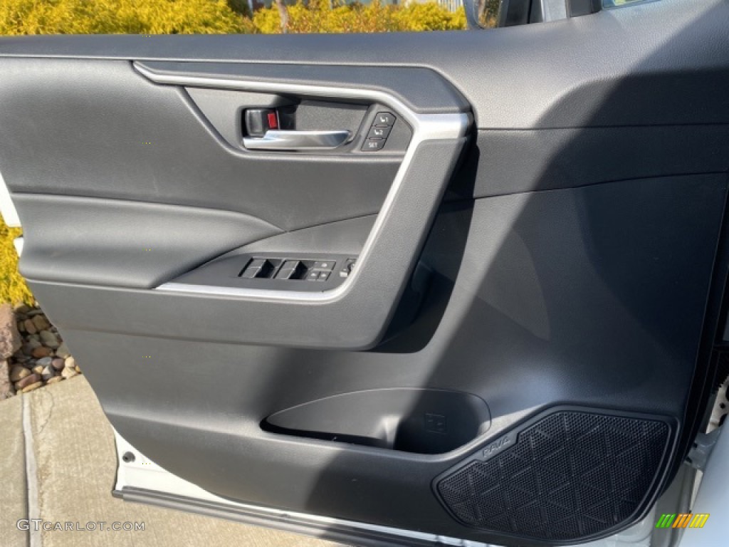 2021 Toyota RAV4 XLE Premium AWD Black Door Panel Photo #140484517