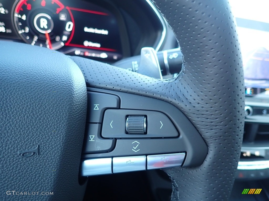 2021 Cadillac CT5 Sport AWD Jet Black Steering Wheel Photo #140484721