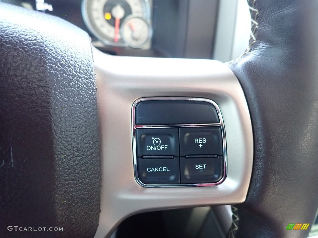 2017 Ram 2500 Laramie Longhorn Crew Cab 4x4 Canyon Brown/Light Frost Beige Steering Wheel Photo #140484780