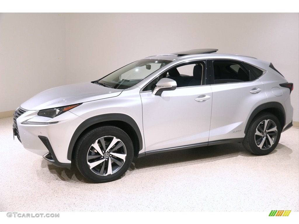 Silver Lining Metallic 2018 Lexus NX 300h Hybrid AWD Exterior Photo #140484799