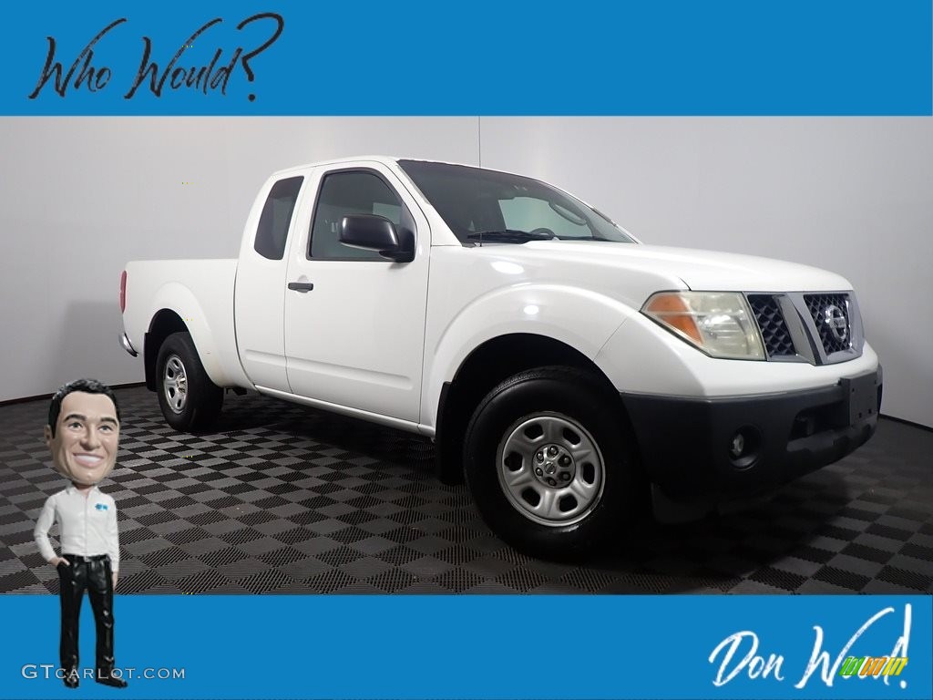 2006 Frontier XE King Cab - Avalanche White / Steel photo #1