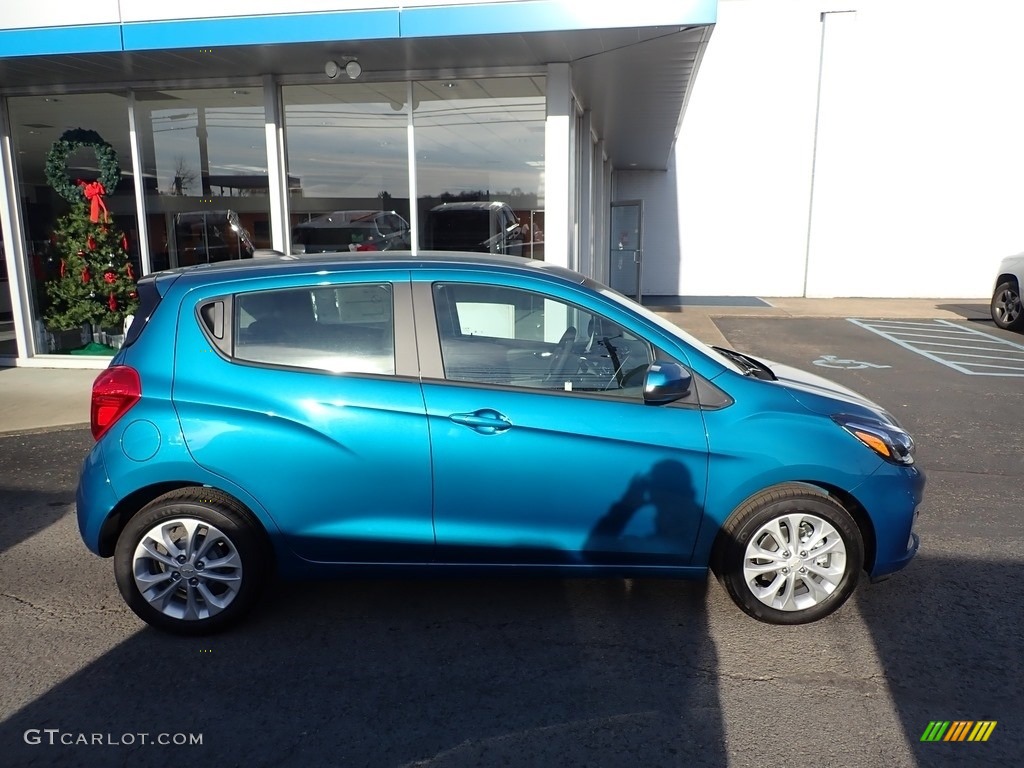 Caribbean Blue Metallic 2021 Chevrolet Spark LT Exterior Photo #140486365