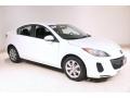 Crystal White Pearl Mica 2013 Mazda MAZDA3 i Sport 4 Door