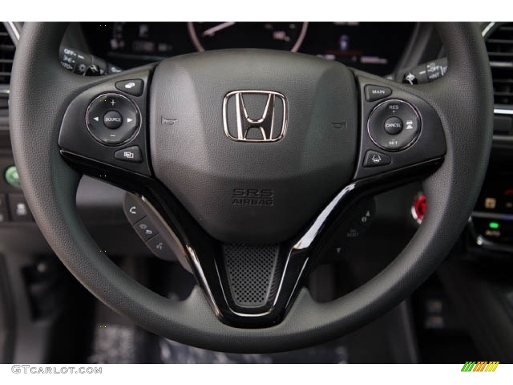 2021 Honda HR-V EX Black Steering Wheel Photo #140487879