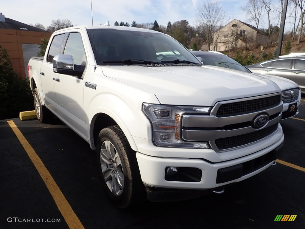 2020 F150 Platinum SuperCrew 4x4 - Star White / Black photo #4