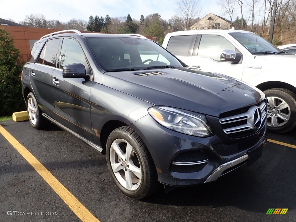 2016 GLE 350 4Matic - Steel Grey Metallic / Black photo #4