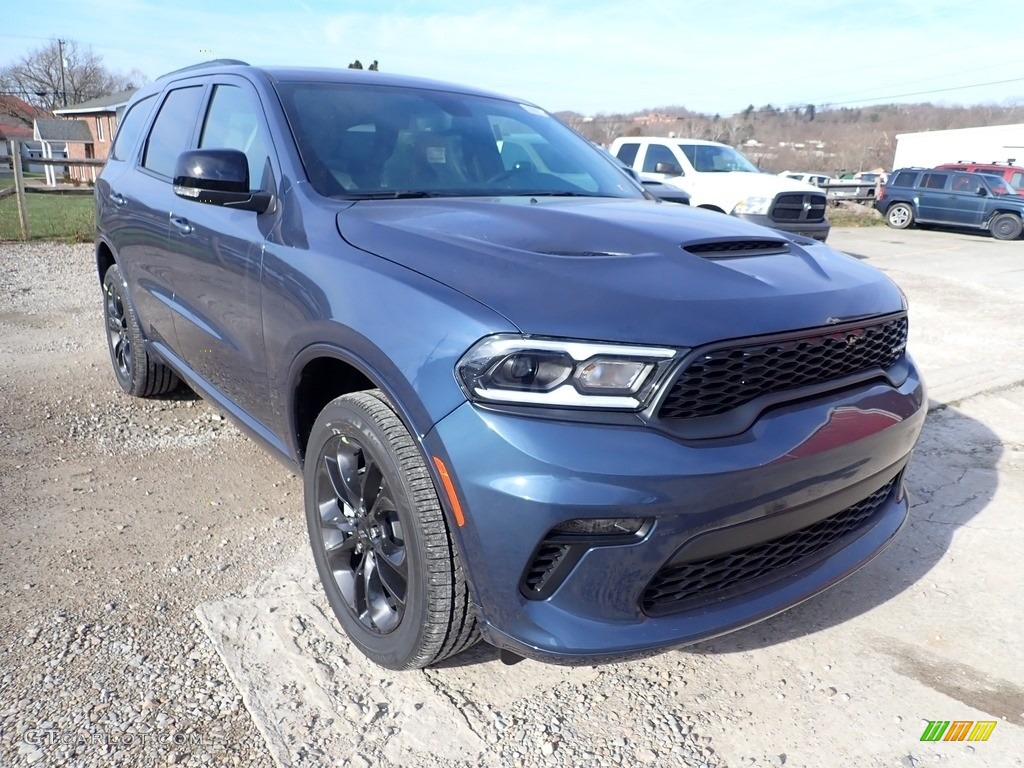 Reactor Blue Pearl 2021 Dodge Durango GT AWD Exterior Photo #140489242
