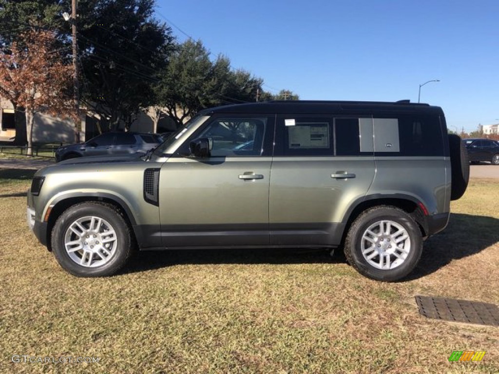 Pangea Green Metallic 2020 Land Rover Defender 110 First Edition Exterior Photo #140489526
