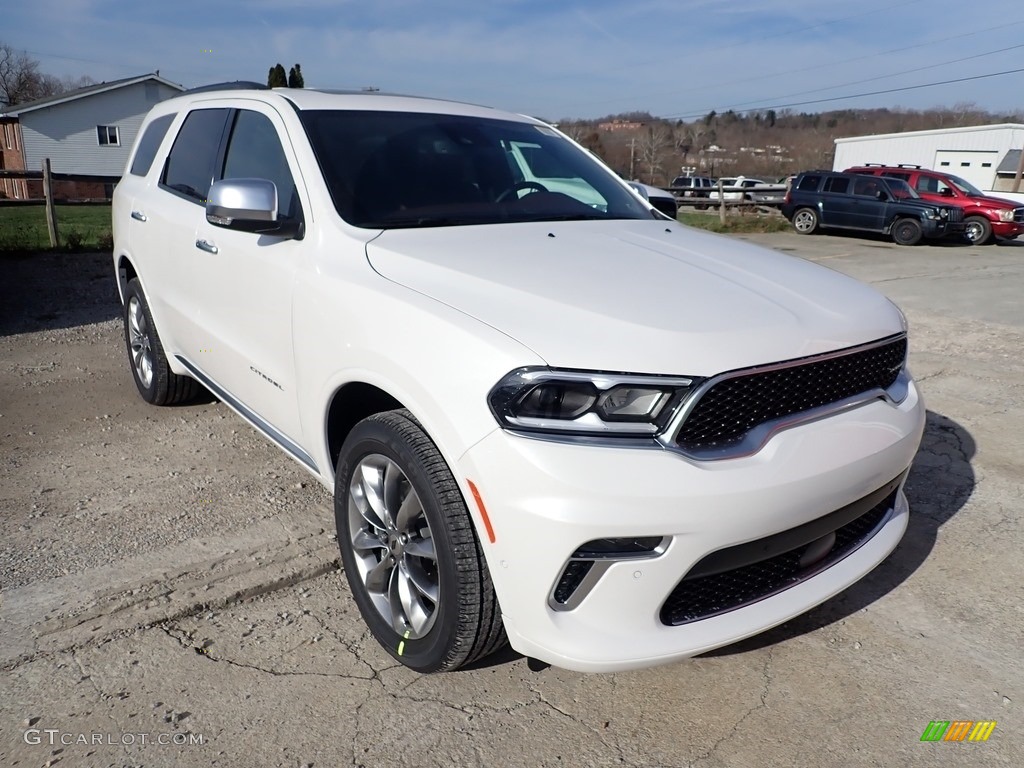 Vice White 2021 Dodge Durango Citadel AWD Exterior Photo #140489698