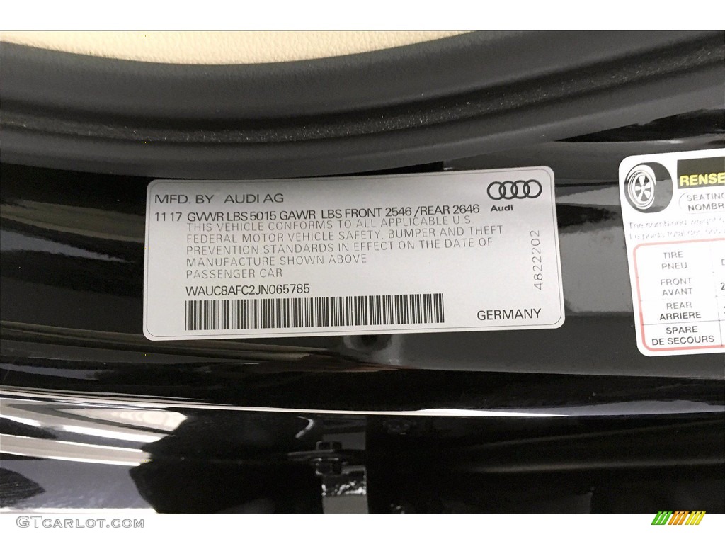 2018 A6 2.0 TFSI Sport - Brilliant Black / Atlas Beige photo #36