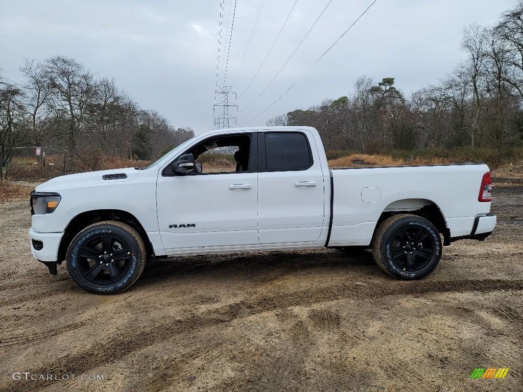 Bright White 2021 Ram 1500 Big Horn Quad Cab 4x4 Exterior Photo #140494939