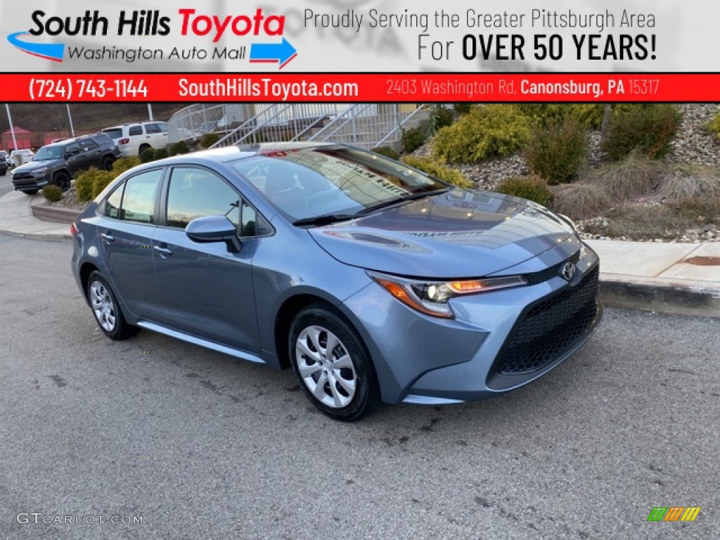 2021 Corolla LE - Celestite Gray Metallic / Light Gray/Moonstone photo #1