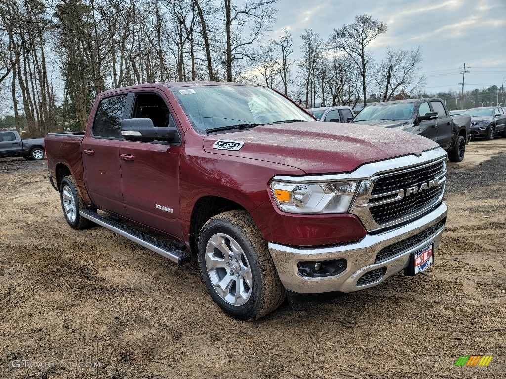 2021 1500 Big Horn Crew Cab 4x4 - Delmonico Red Pearl / Black photo #1