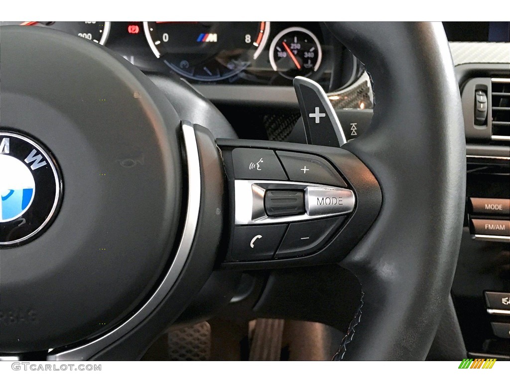 2018 BMW M6 Convertible Sakhir Orange/Black Steering Wheel Photo #140497128