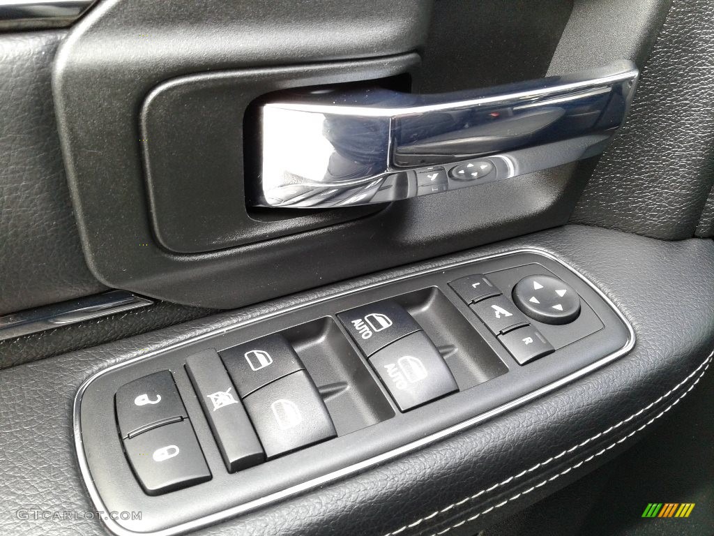 2017 Ram 1500 Sport Quad Cab 4x4 Black Door Panel Photo #140497275