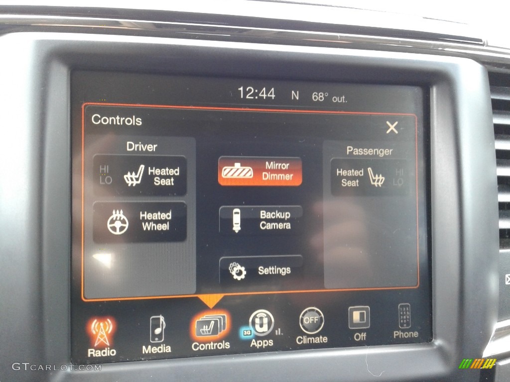 2017 Ram 1500 Sport Quad Cab 4x4 Controls Photo #140497584