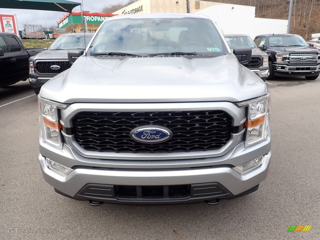 2021 F150 STX SuperCrew 4x4 - Iconic Silver / Black photo #4