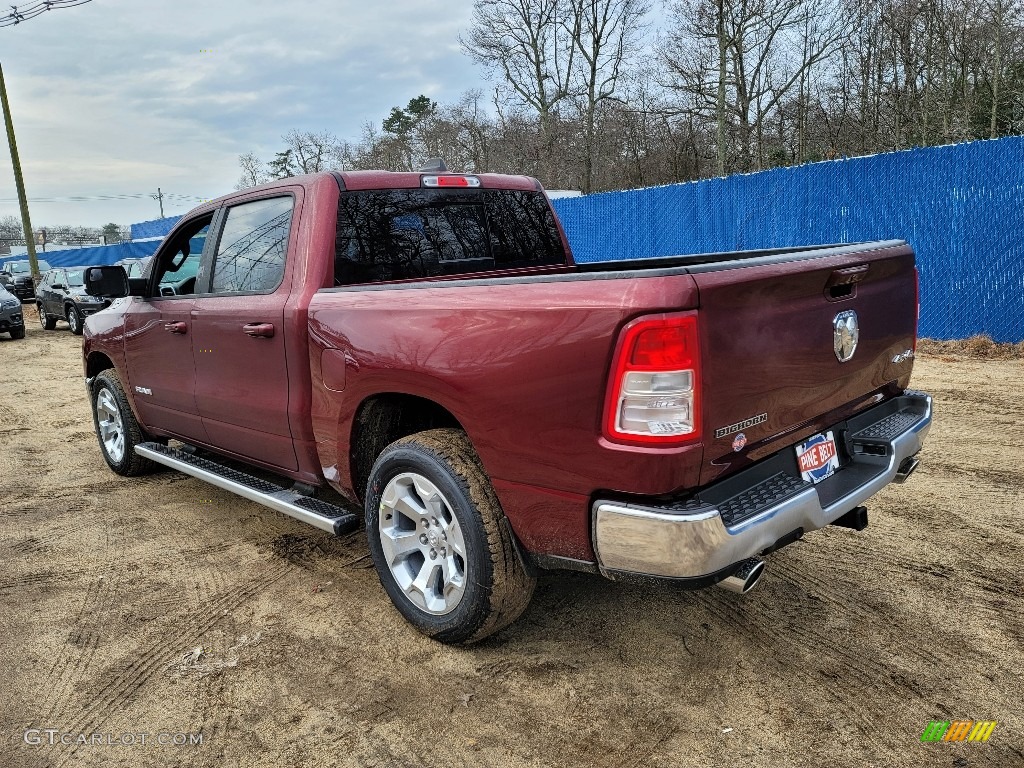 2021 1500 Big Horn Crew Cab 4x4 - Delmonico Red Pearl / Black photo #4