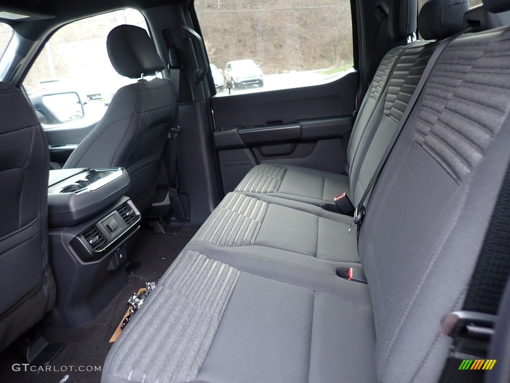 Black Interior 2021 Ford F150 STX SuperCrew 4x4 Photo #140497680