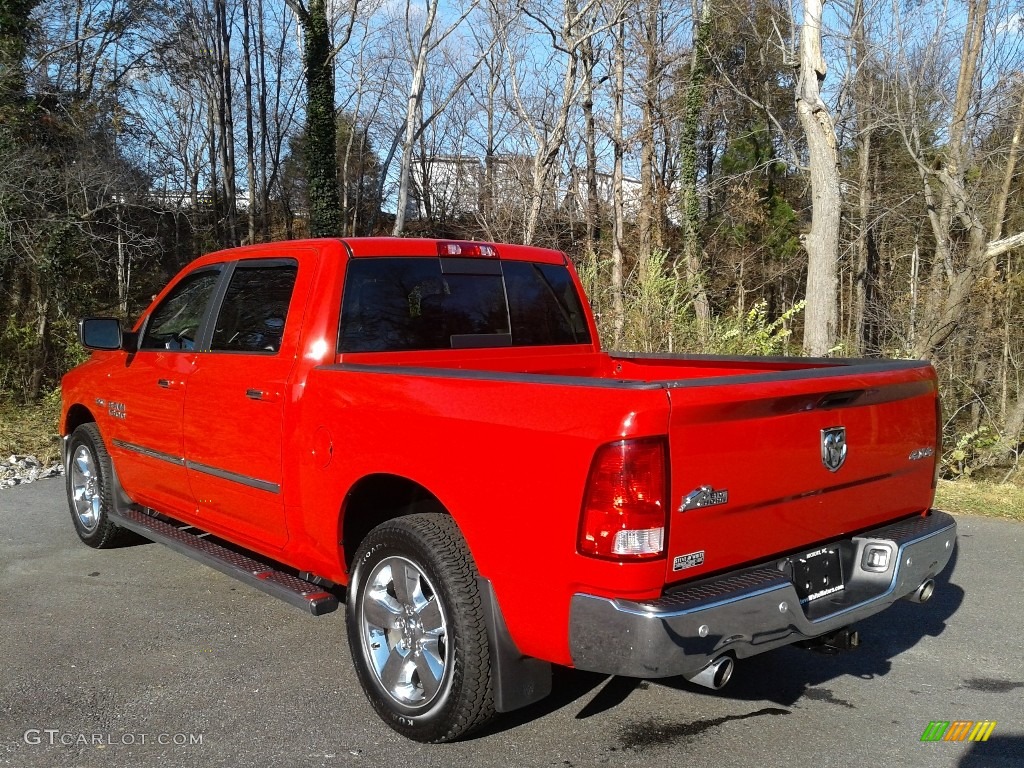 2018 1500 Big Horn Crew Cab 4x4 - Flame Red / Black/Diesel Gray photo #9