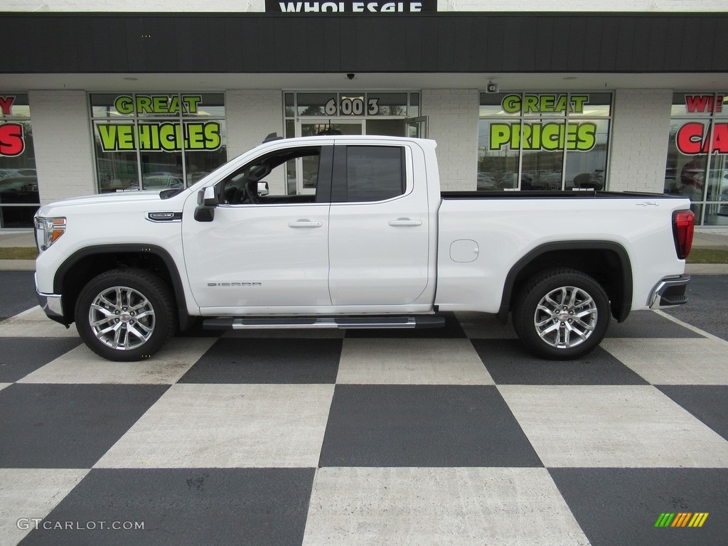 2019 Sierra 1500 SLE Double Cab 4WD - Summit White / Jet Black photo #1