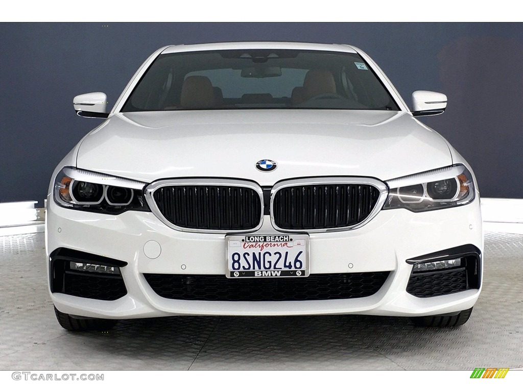 2020 5 Series 530i Sedan - Alpine White / Cognac photo #2