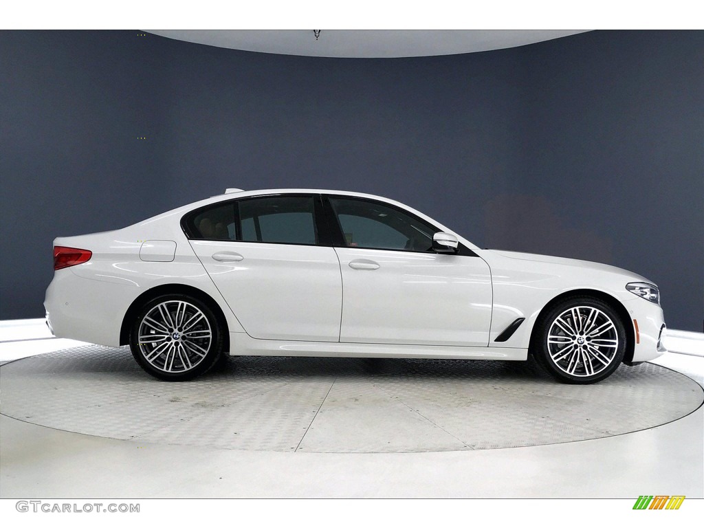2020 5 Series 530i Sedan - Alpine White / Cognac photo #14