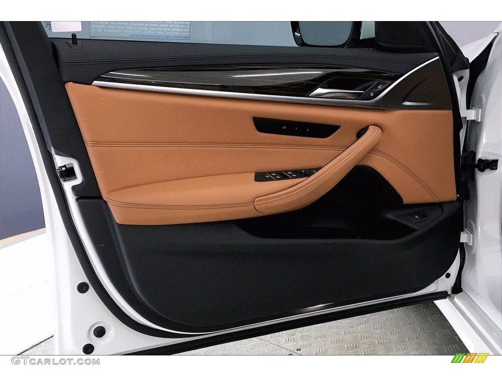 2020 5 Series 530i Sedan - Alpine White / Cognac photo #23