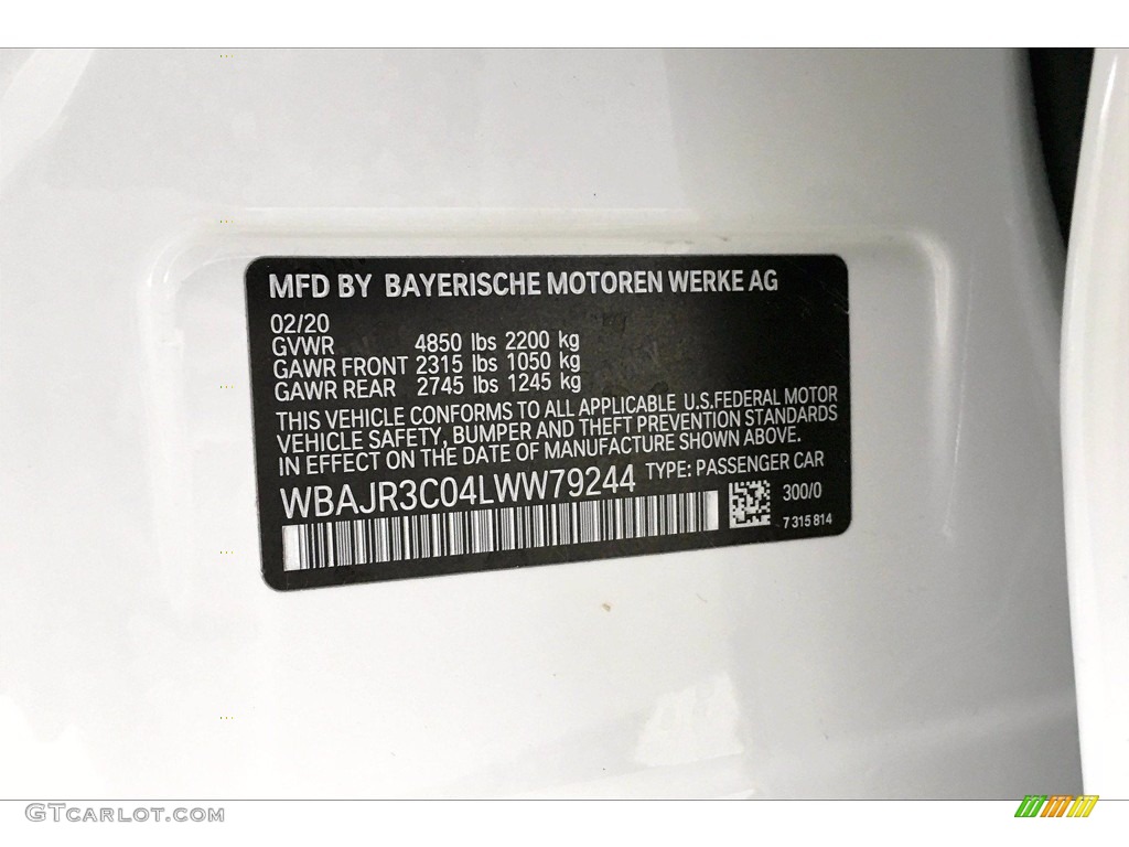 2020 5 Series 530i Sedan - Alpine White / Cognac photo #36
