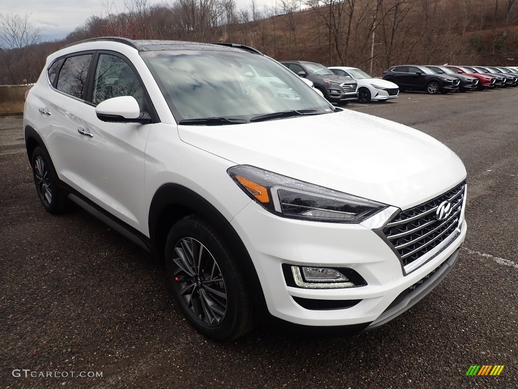 Winter White 2021 Hyundai Tucson Ulitimate AWD Exterior Photo #140500088