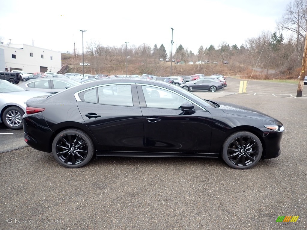 Jet Black Mica 2021 Mazda Mazda3 2.5 Turbo Sedan AWD Exterior Photo #140500433