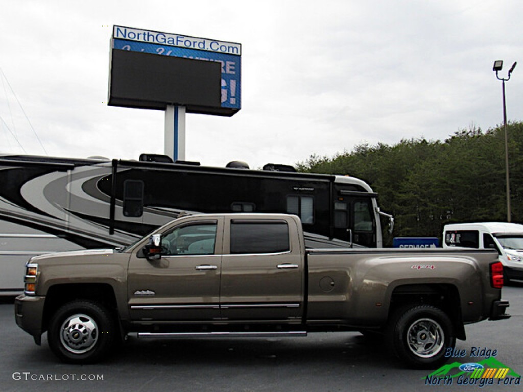 2015 Silverado 3500HD High Country Crew Cab 4x4 - Brownstone Metallic / High Country Saddle photo #2