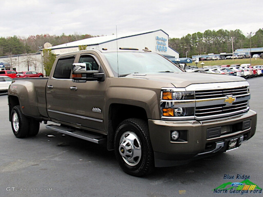 2015 Silverado 3500HD High Country Crew Cab 4x4 - Brownstone Metallic / High Country Saddle photo #7