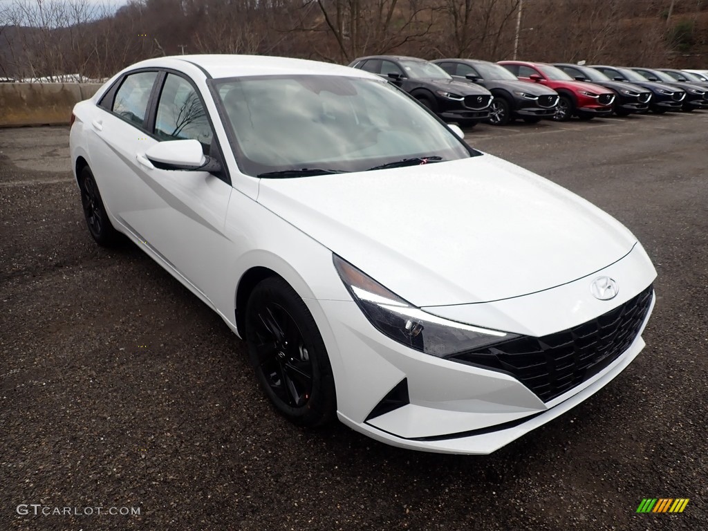 2021 Elantra SEL - Quartz White / Medium Gray photo #3